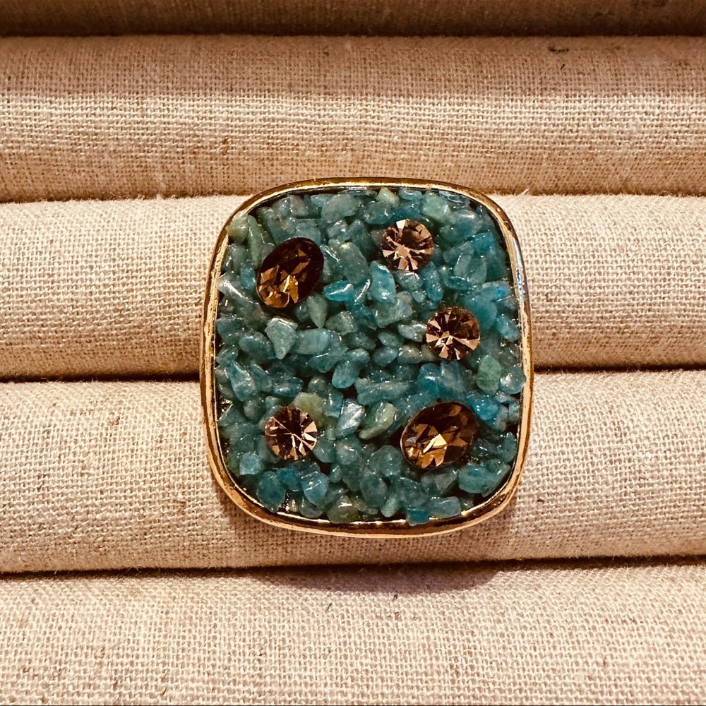 Sparkling Sage | Ring | Turquoise Amazonite Ring - Picture 9 of 15